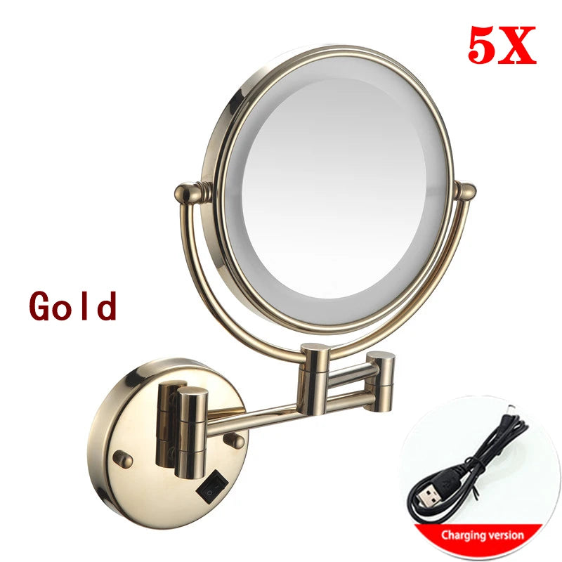 Brushed Gold LED Bathroom Mirrors