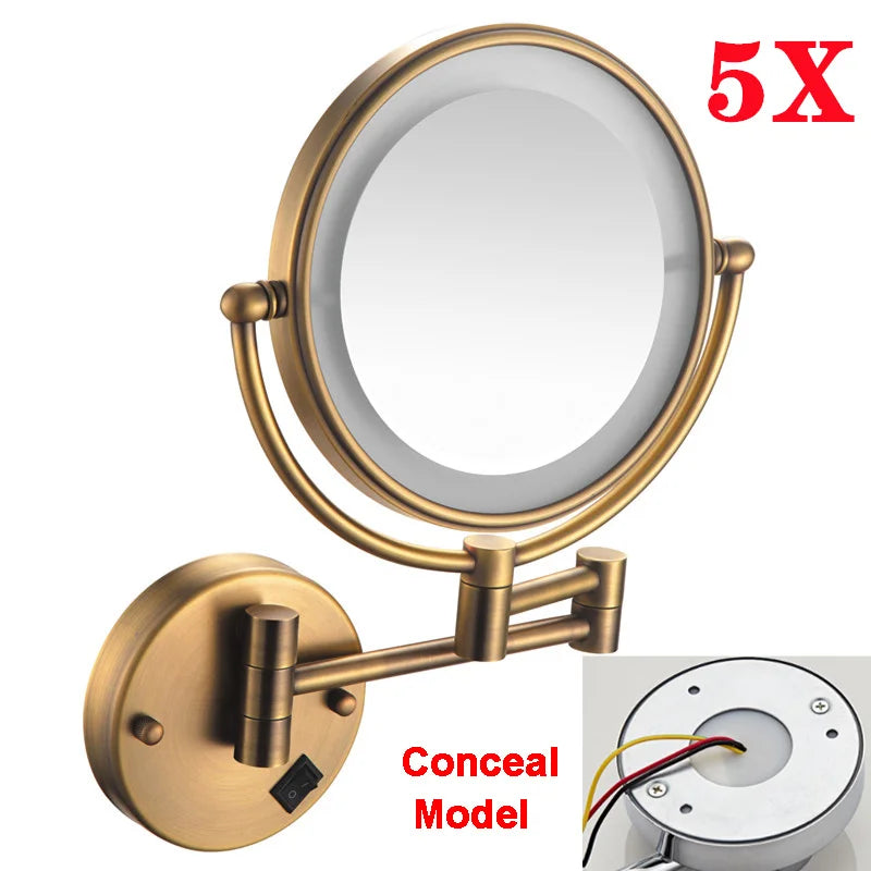 Brushed Gold LED Bathroom Mirrors