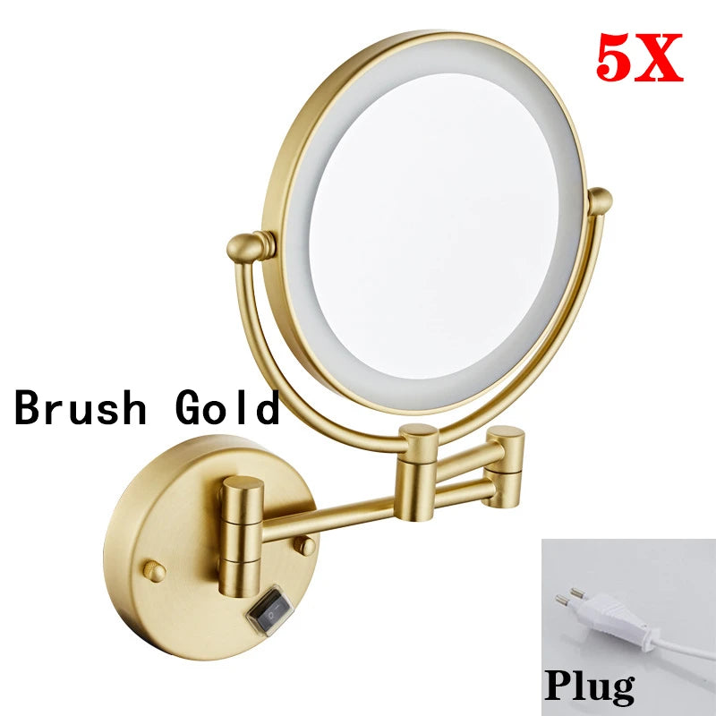 Brushed Gold LED Bathroom Mirrors