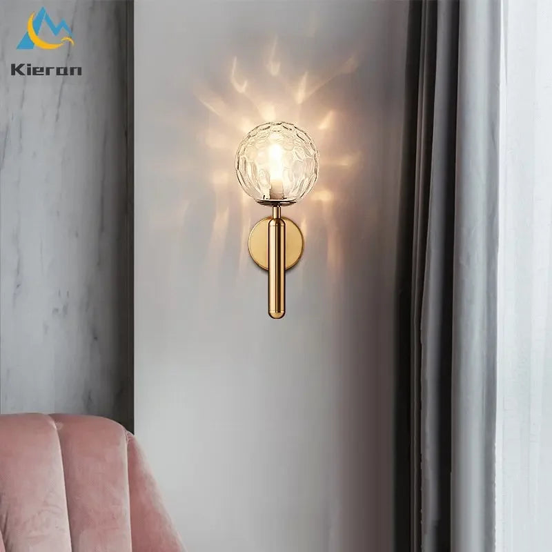 Nordic Modern Simple Glass Ball Led Wall Lamps