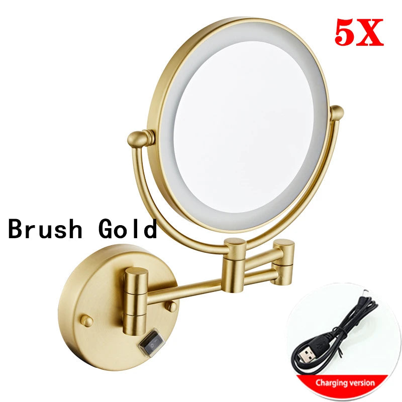 Brushed Gold LED Bathroom Mirrors