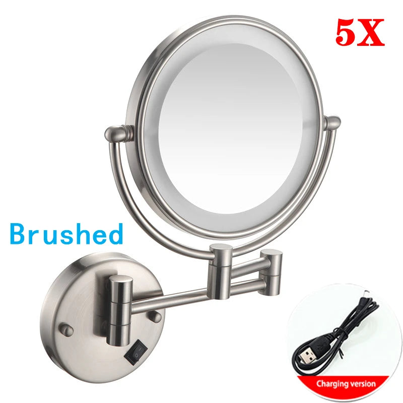 Brushed Gold LED Bathroom Mirrors