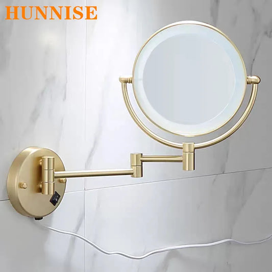 Brushed Gold LED Bathroom Mirrors