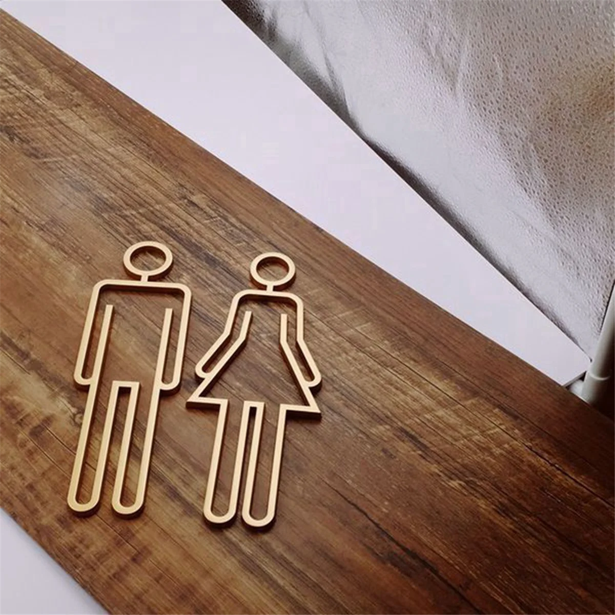 Tips Toilet Sign Plate Wash Room Door Wall Label Sticker