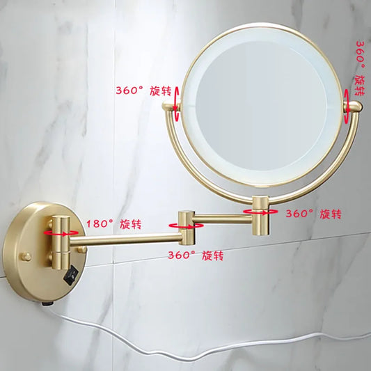 Brushed Gold LED Bathroom Mirrors