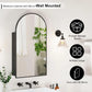 Black Arched Medicine Cabinets with Mirror