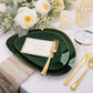 180Pcs Green Plastic Plates, Green Gold Disposable Plates